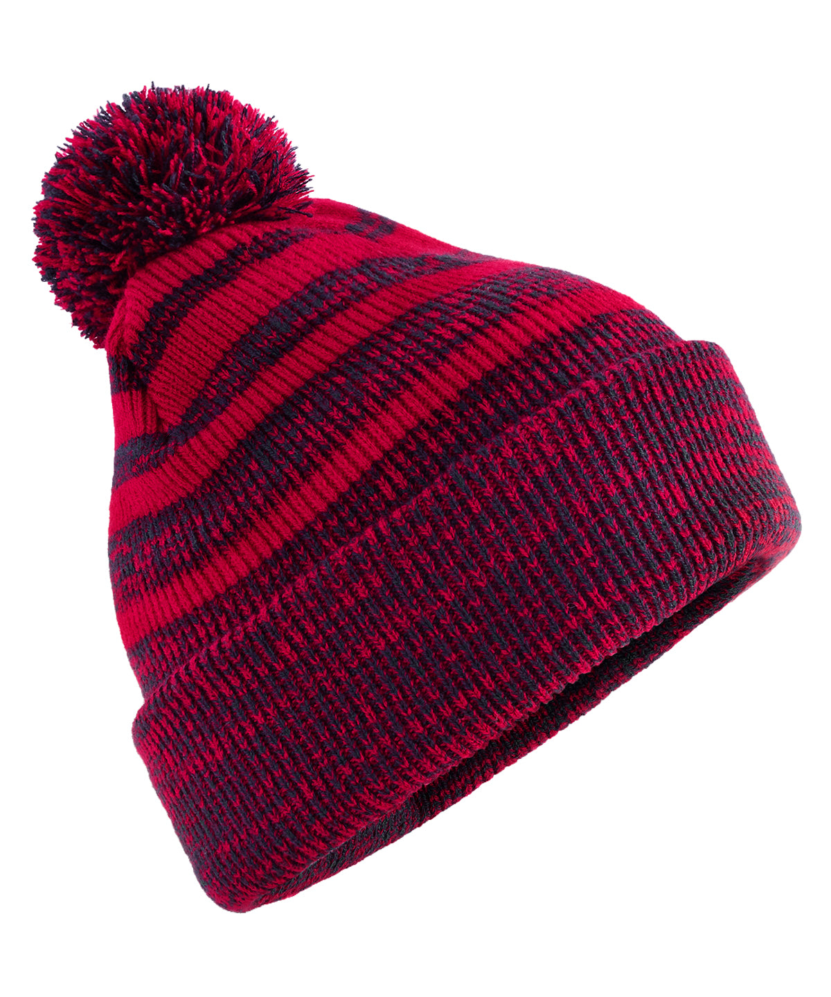 Húfa Beechfield BC476 – Red/Navy
