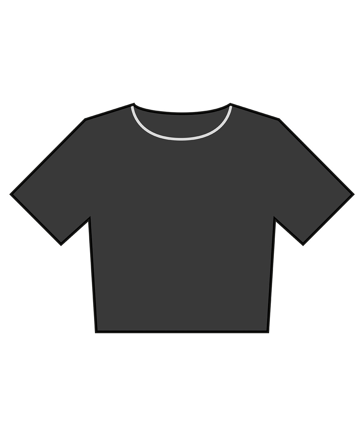 Stuttermabolur Bella Canvas BE160 – Washed Black – 2XL