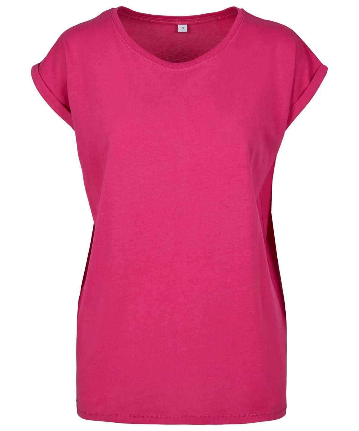 Stuttermabolur Build Your Brand BY021 – Hibiskus Pink*† – 5XL