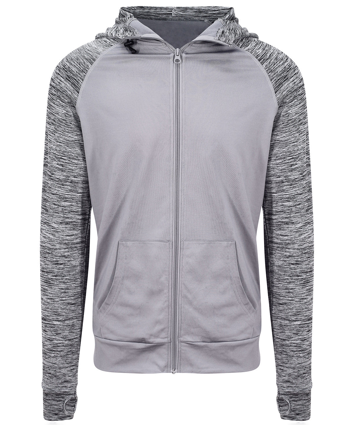 Hettupeysa AWDis Just Cool JC057 – Grey/Grey Melange – 2XL