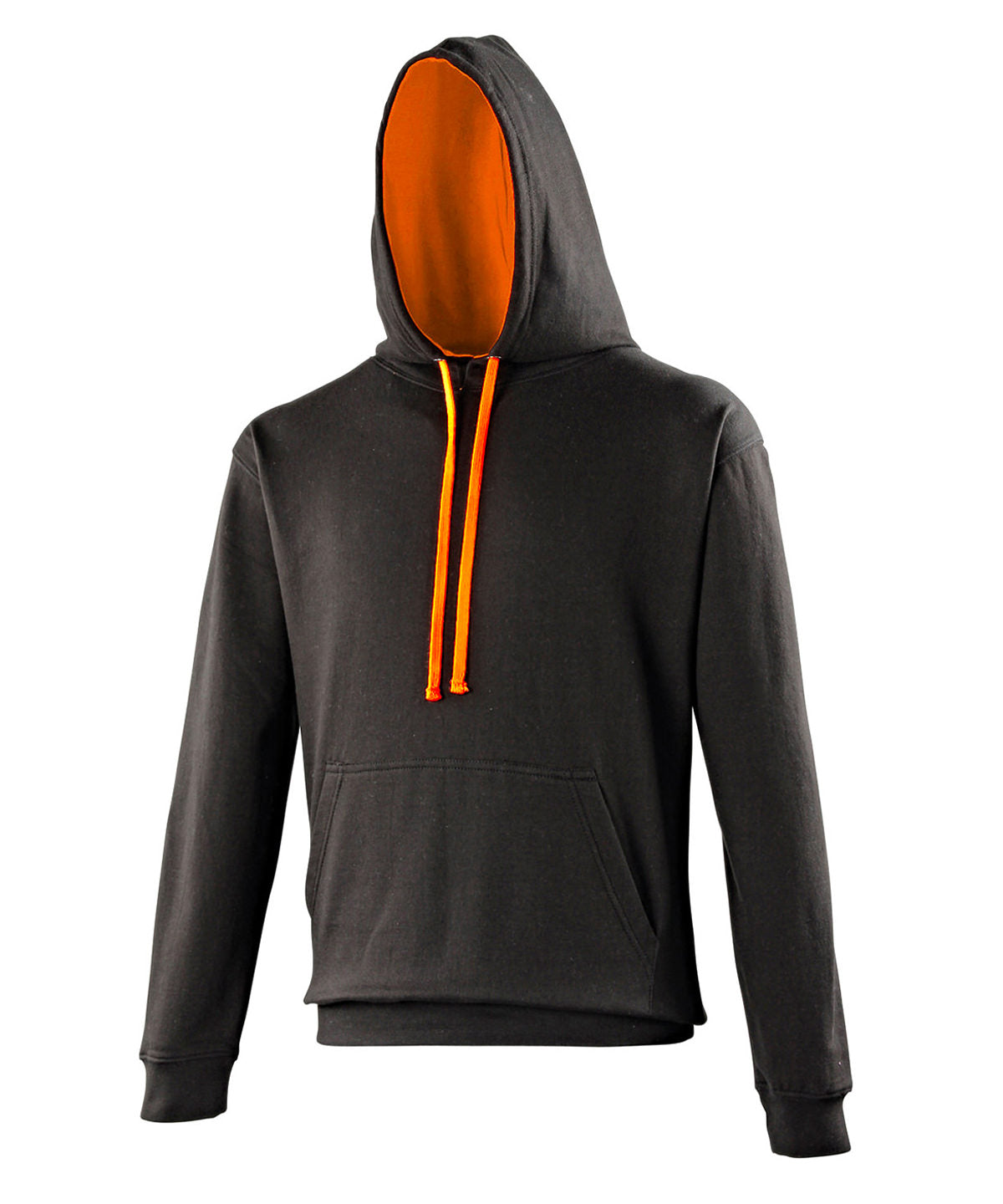 Hettupeysa AWDis Just Hoods JH003 – Jet Black/Orange Crush* – 2XL