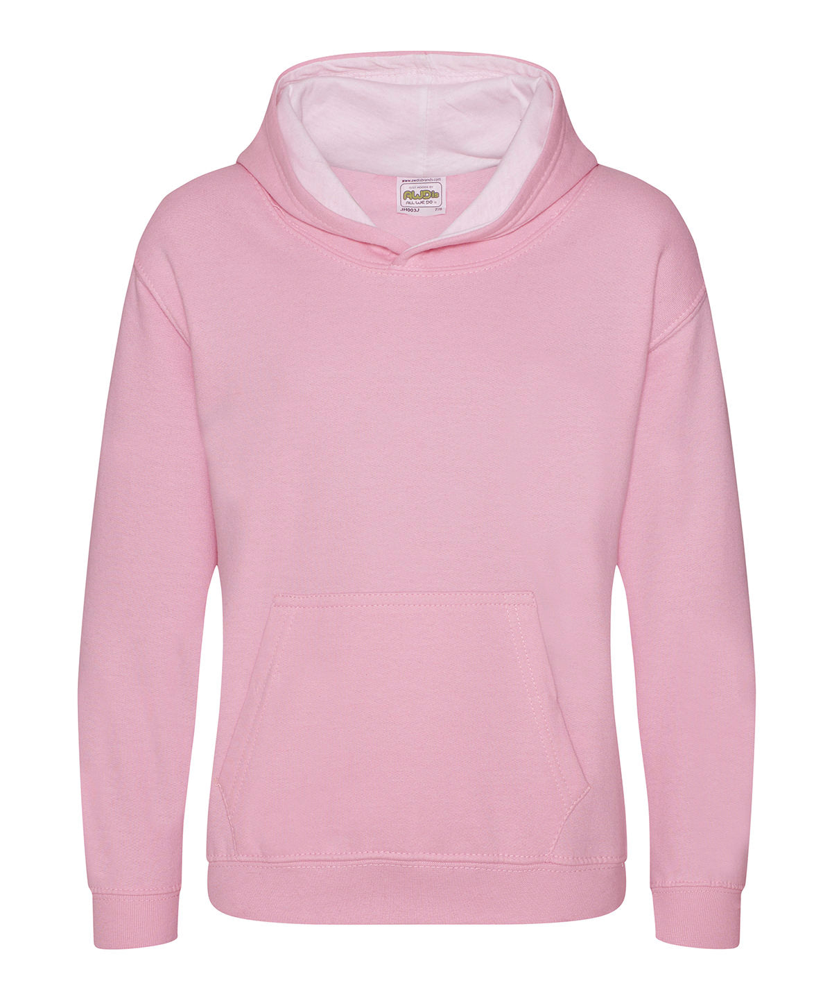 Hettupeysa AWDis Just Hoods JH03J – Baby Pink/Arctic White – 12/13 Years