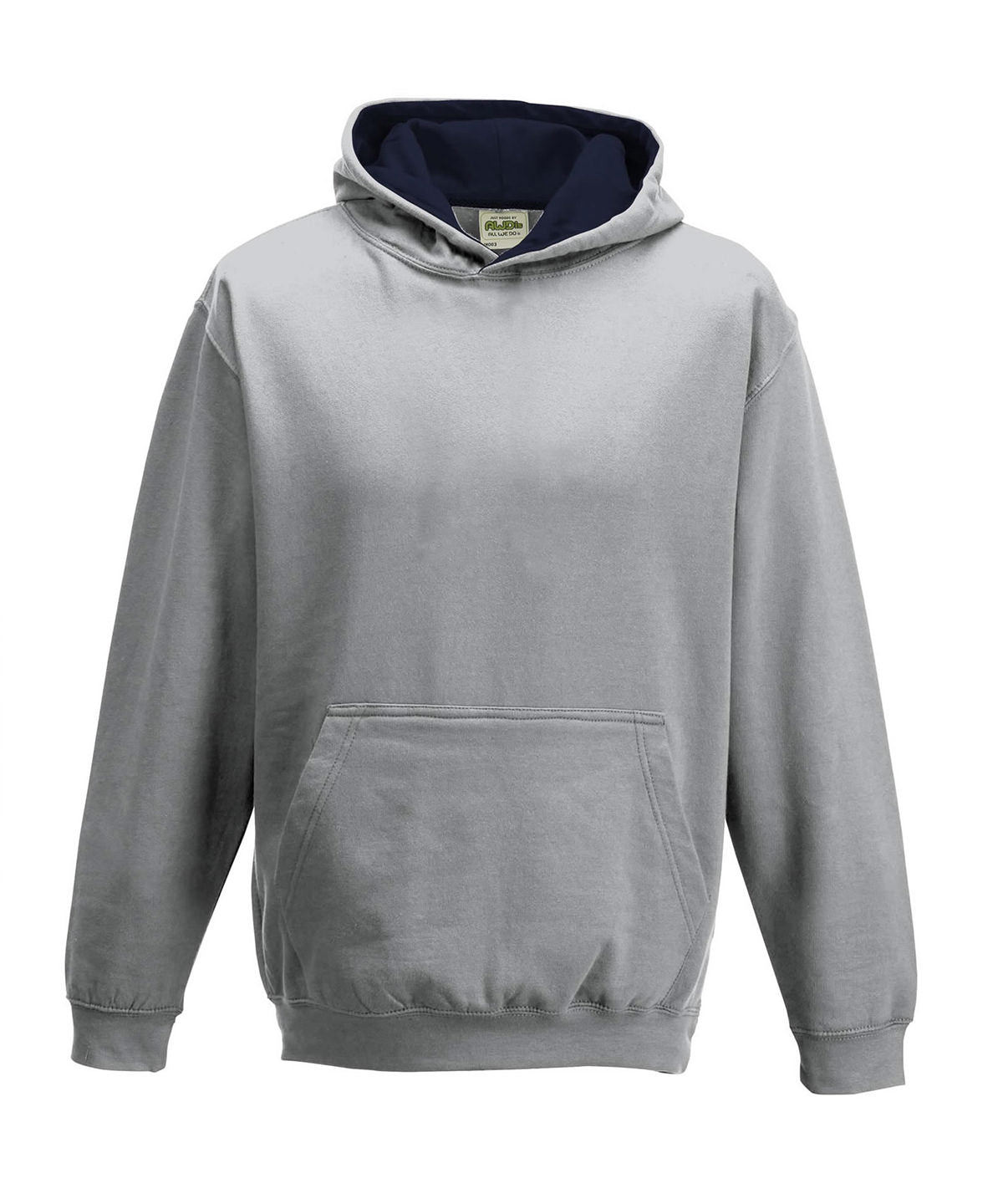 Hettupeysa AWDis Just Hoods JH03J – Heather Grey/French Navy – 12/13 Years