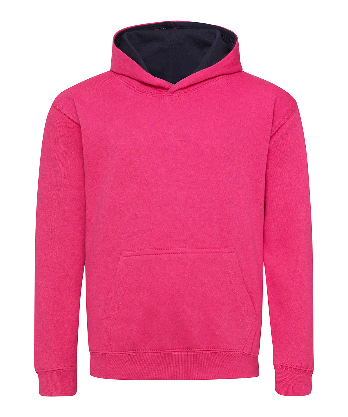 Hettupeysa AWDis Just Hoods JH03J – Hot Pink/French Navy – 12/13 Years