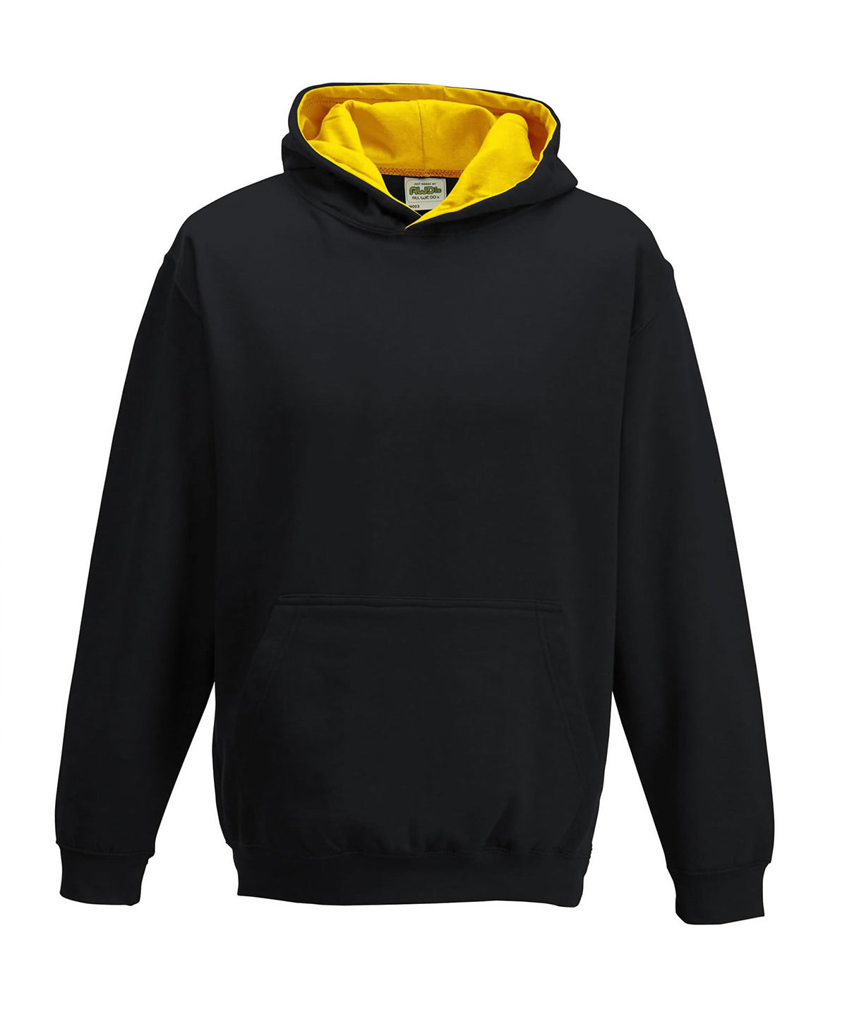 Hettupeysa AWDis Just Hoods JH03J – Jet Black/Gold – 12/13 Years