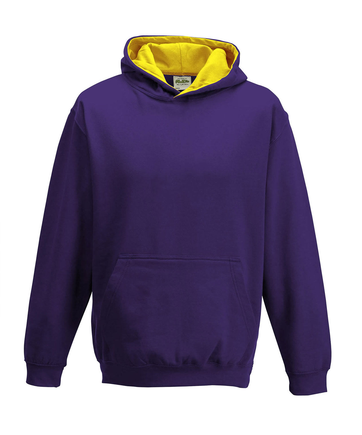 Hettupeysa AWDis Just Hoods JH03J – Purple/Sun Yellow – 12/13 Years