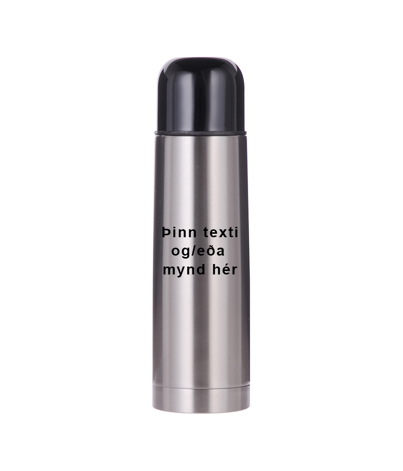 Hitabrúsi (stál) 500ml - Hannaðu þinn eigin