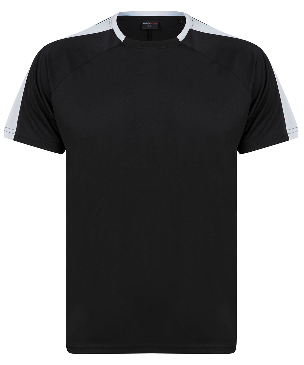 Stuttermabolur Finden & Hales LV290 – Black/White – 3XL