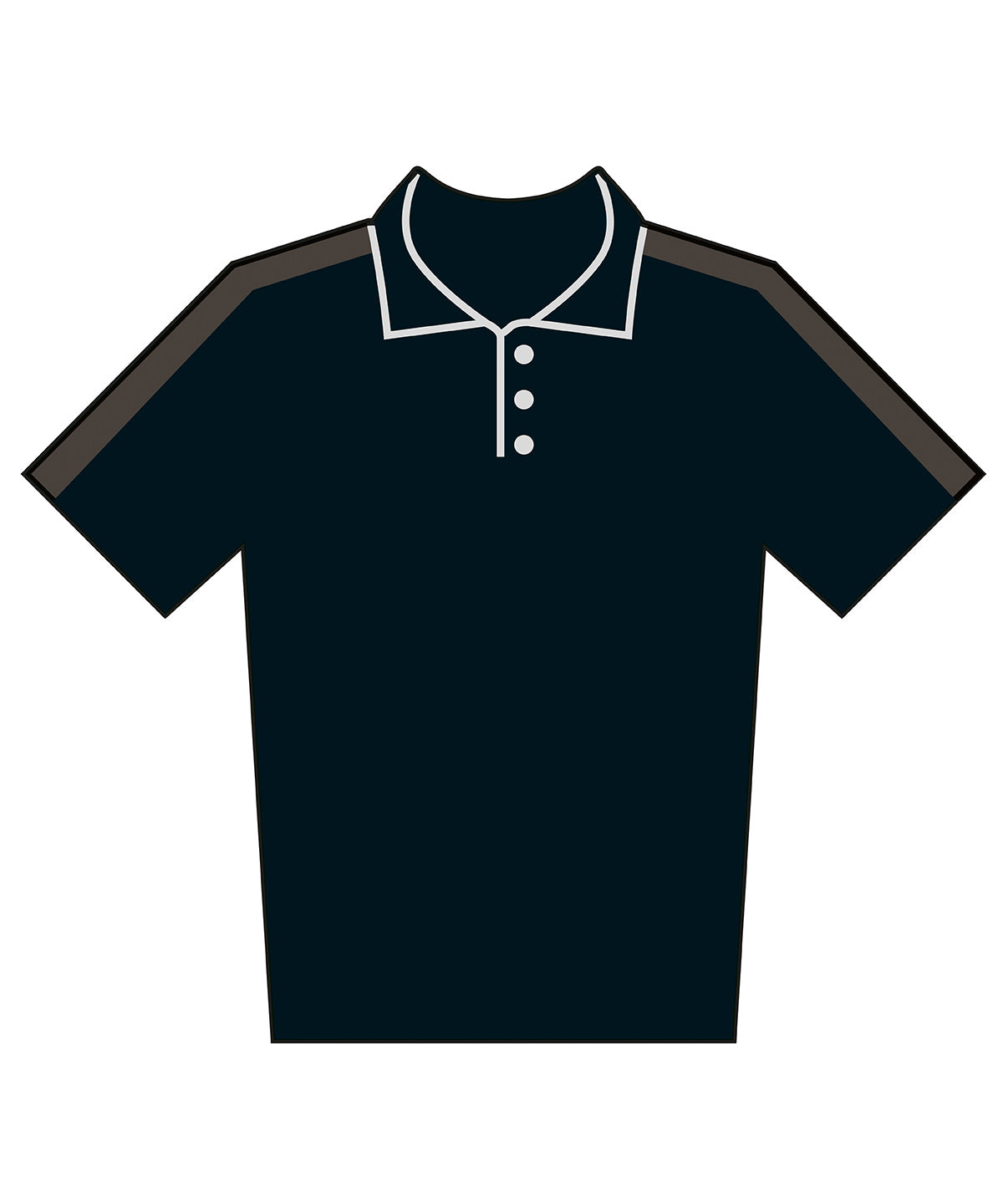 Pólóbolur Finden & Hales LV291 – Black/Gunmetal – 3XL