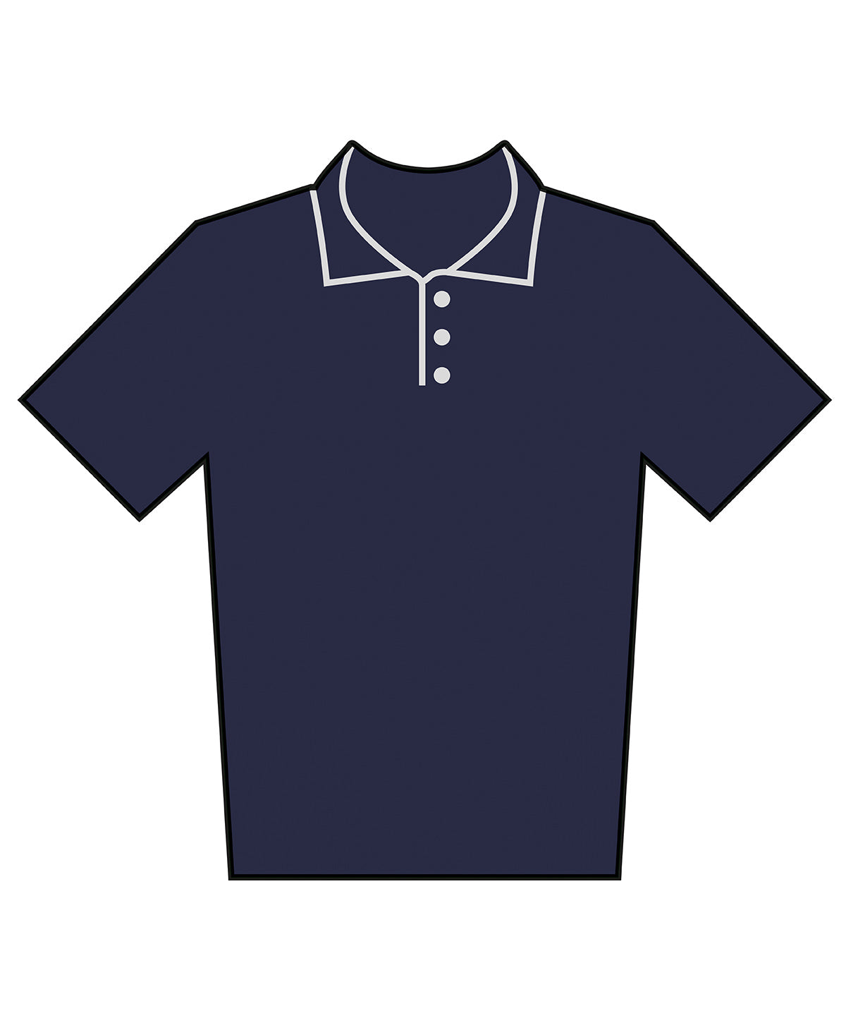 Pólóbolur Finden & Hales LV291 – Dökkblár – 3XL