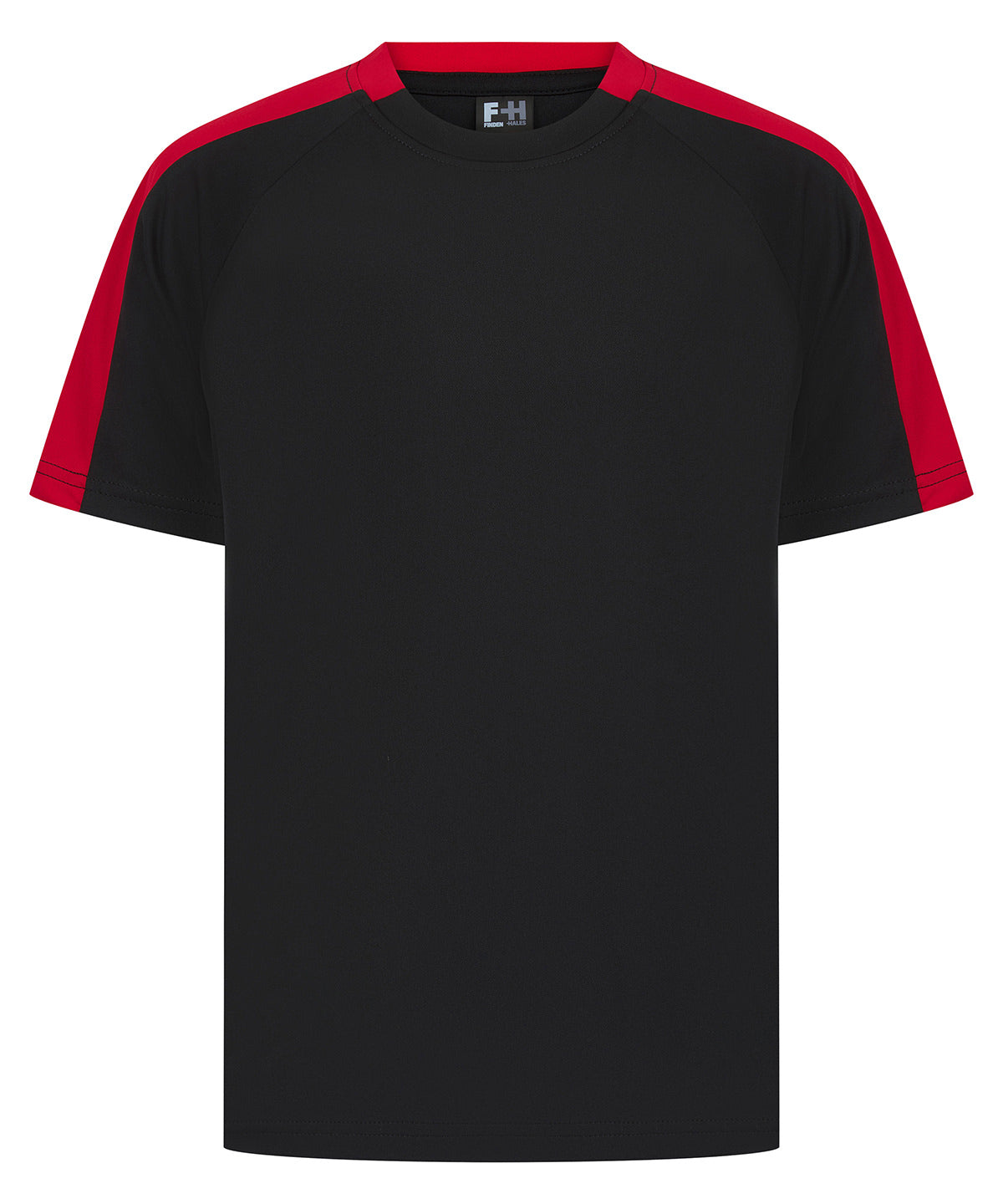 Stuttermabolur Finden & Hales LV292 – Black/Red – 13 Years
