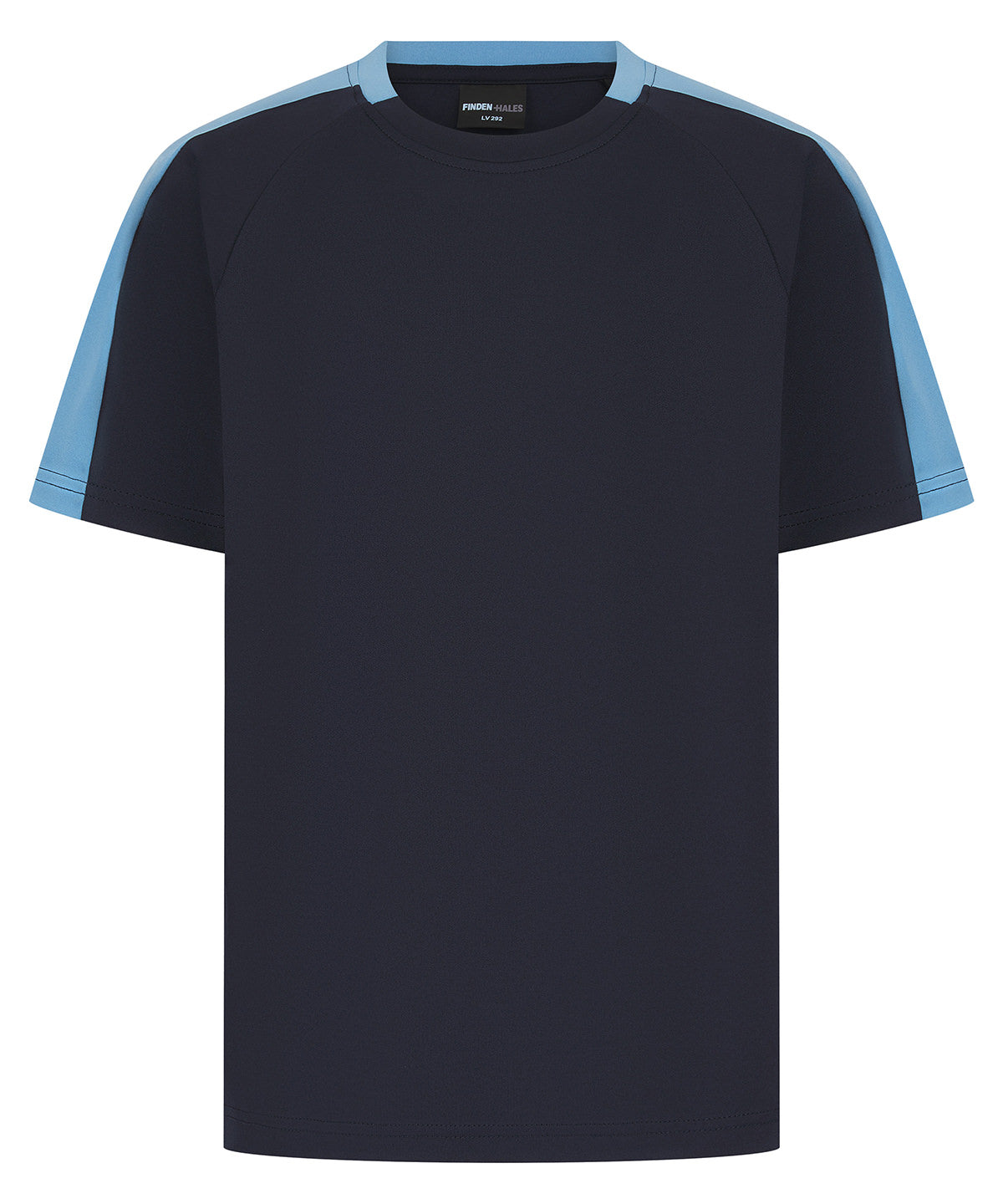 Stuttermabolur Finden & Hales LV292 – Navy/Sky – 13 Years