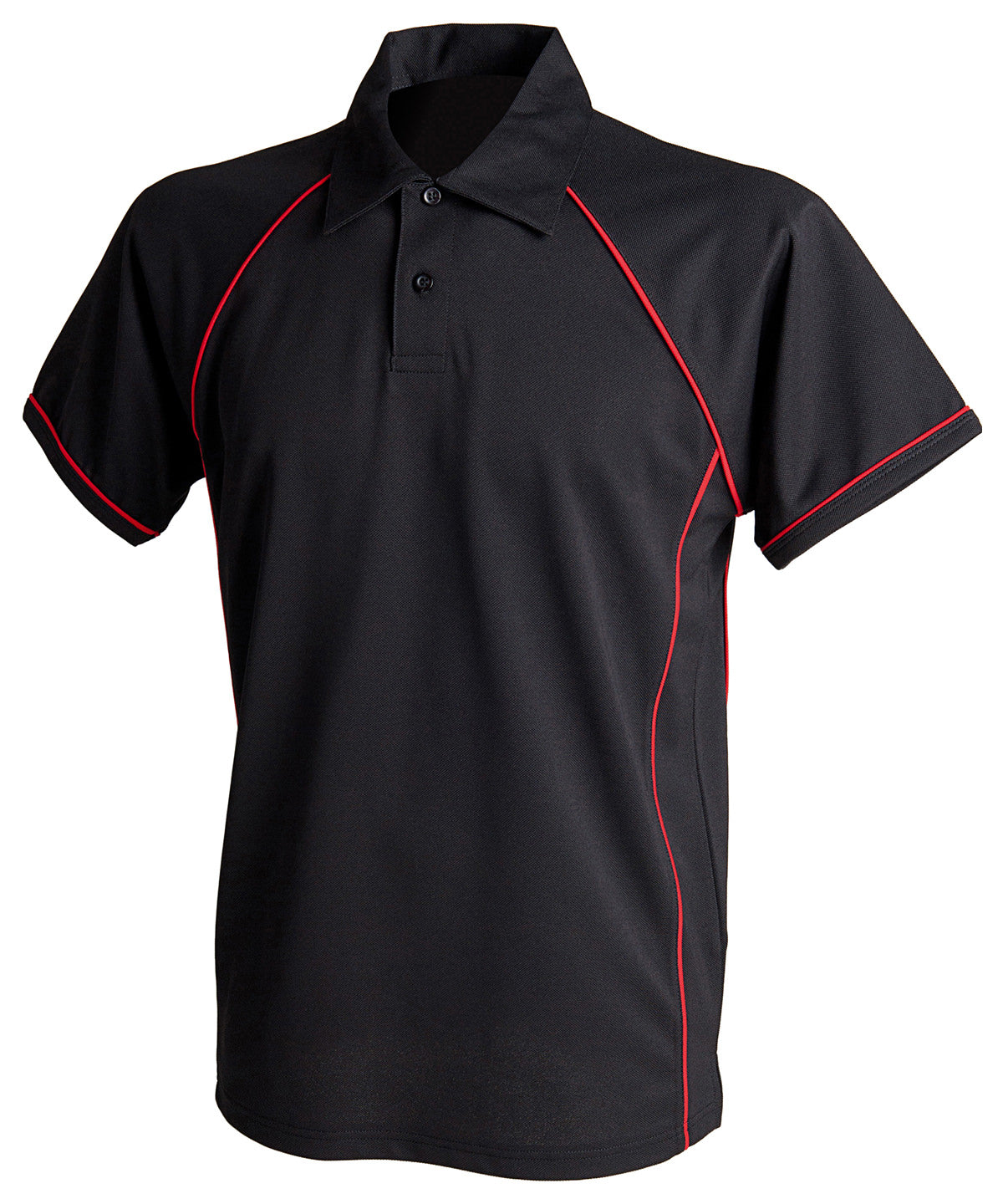 Pólóbolur Finden & Hales LV370 – Black/Red† – 5XL