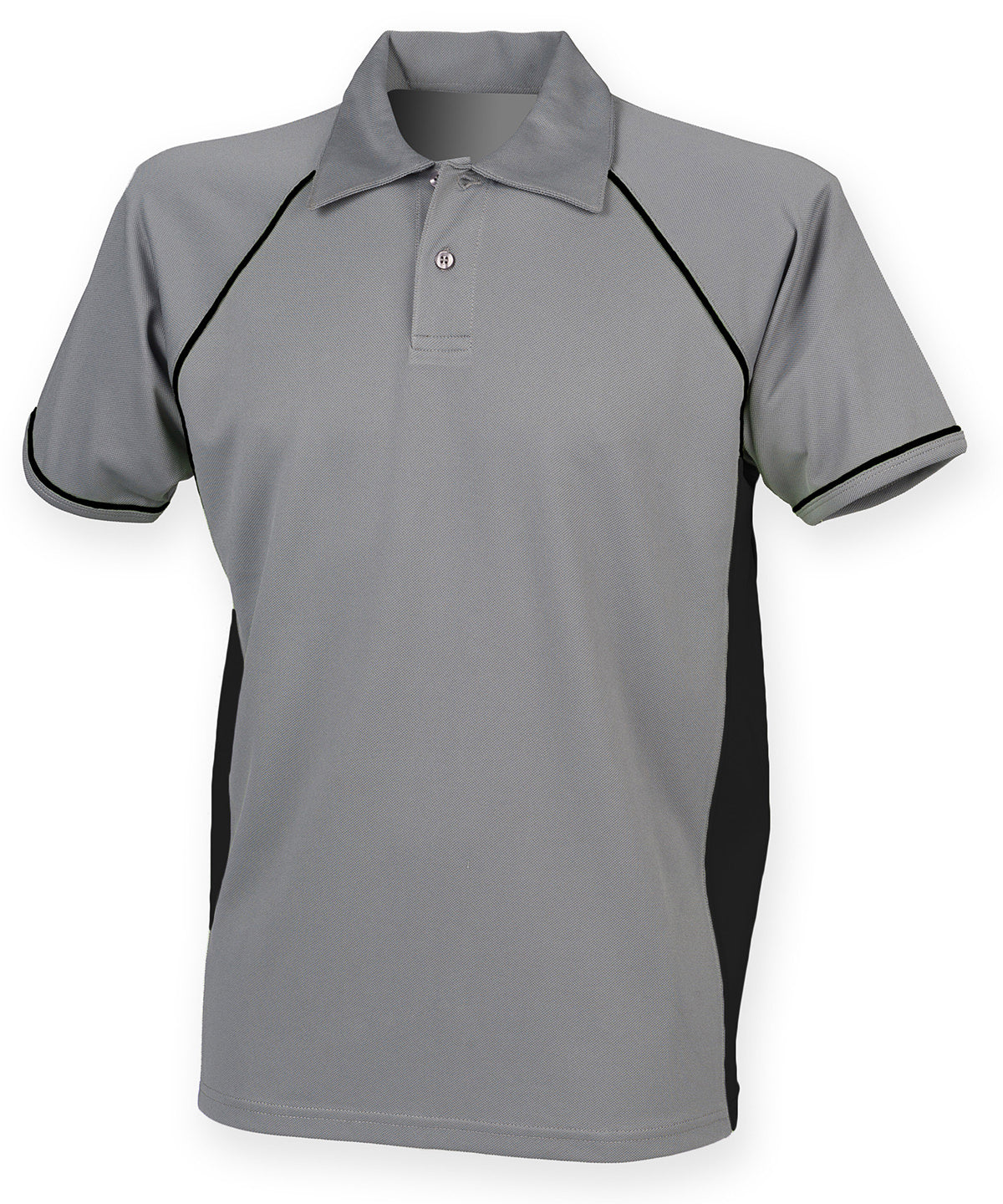 Pólóbolur Finden & Hales LV370 – Gunmetal Grey/Black/Black* – 3XL