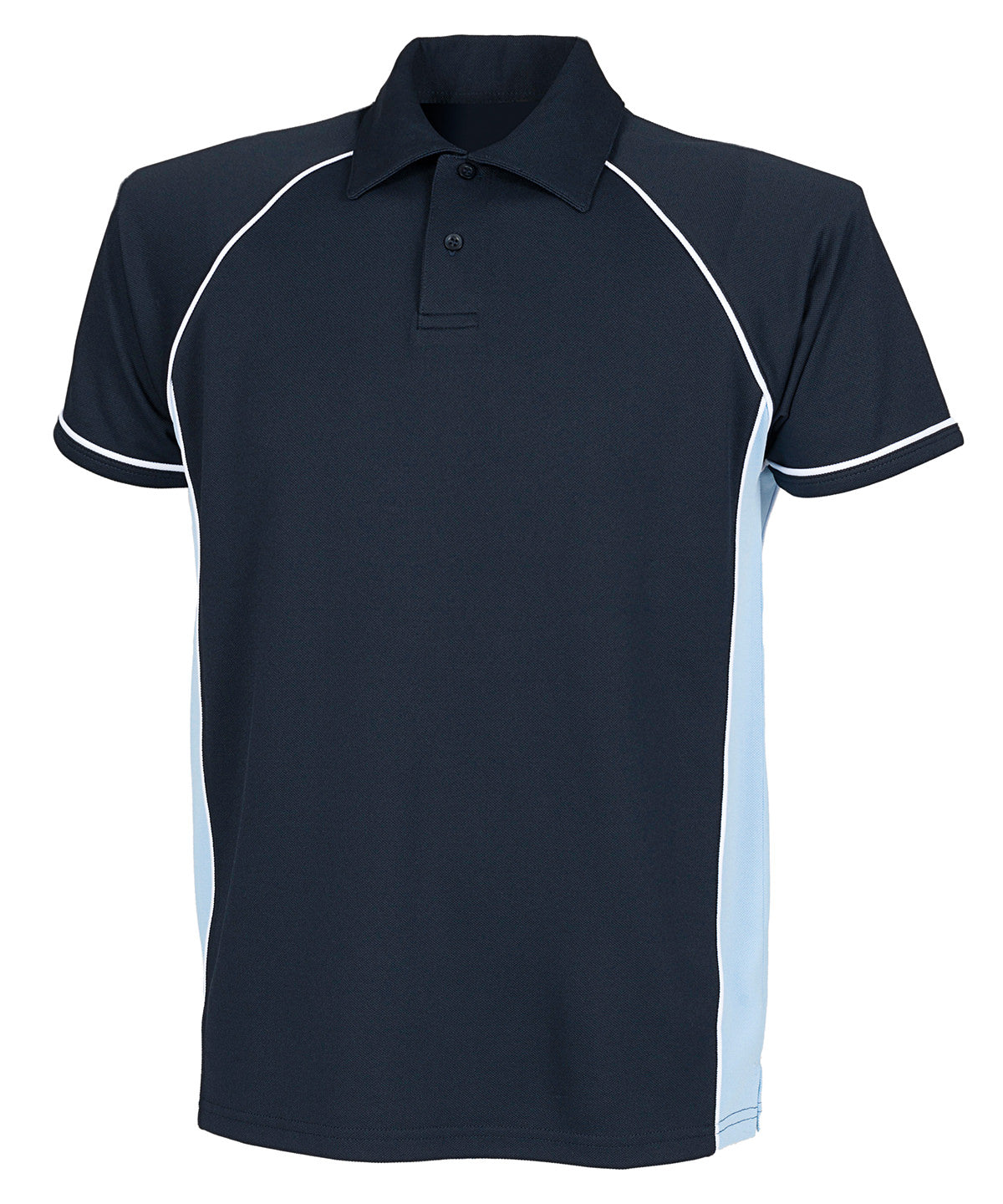Pólóbolur Finden & Hales LV370 – Navy/Sky/White – 3XL