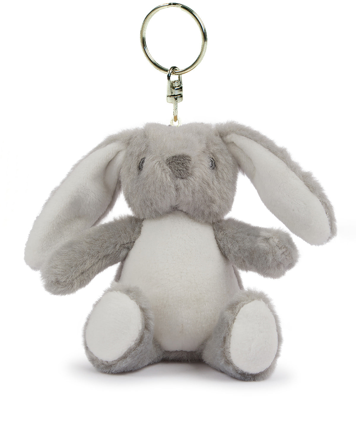 Mjúkt leikfang Mumbles MM023 – Bunny Key Ring (Grey) – XS