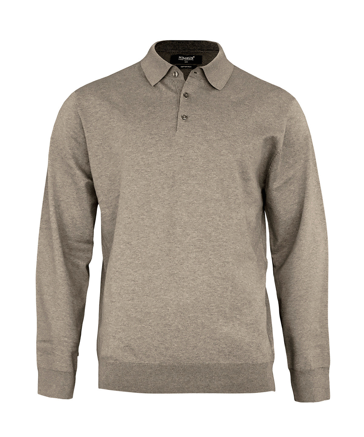 Pólóbolur Nimbus N145M – Sand Melange