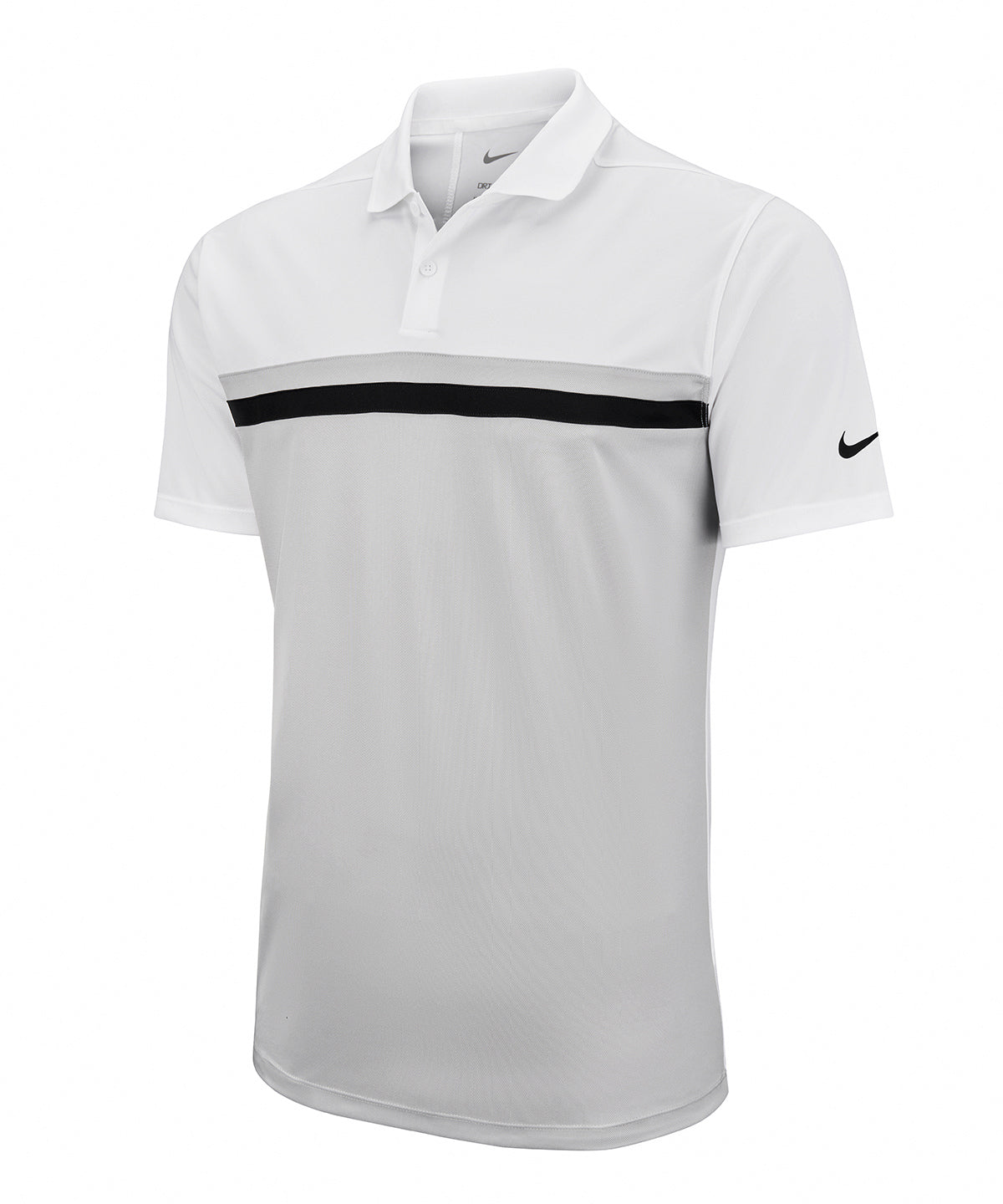 Pólóbolur Nike NK343 – White / Light Smoke Grey / Black / Black – 2XL