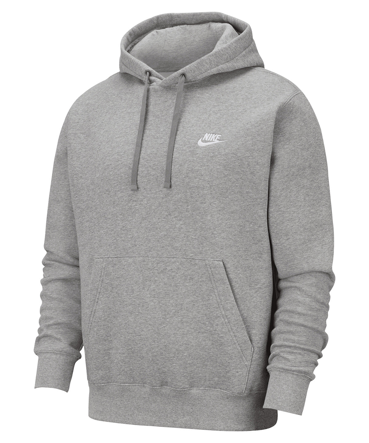 Hettupeysa Nike NK387 – Dark Grey Heather/Matte Silver/White – 2XL