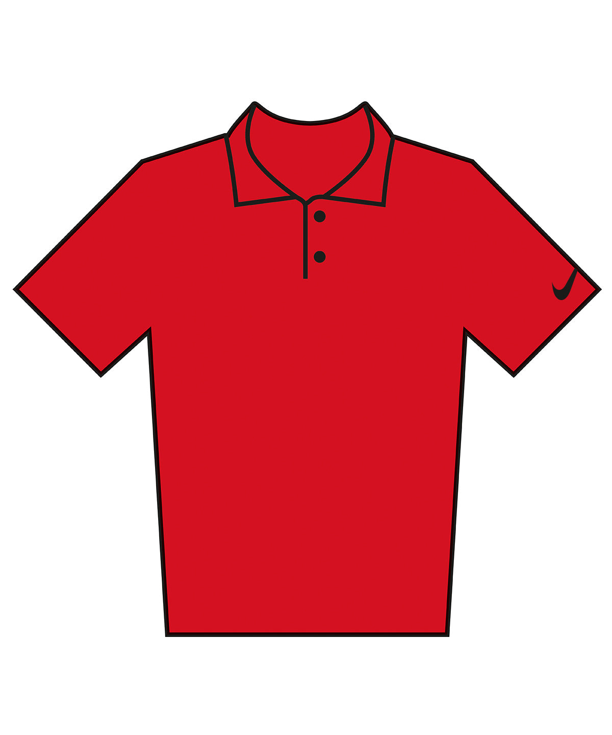 Pólóbolur Nike NK430 – Gym Red/Black – 4XL