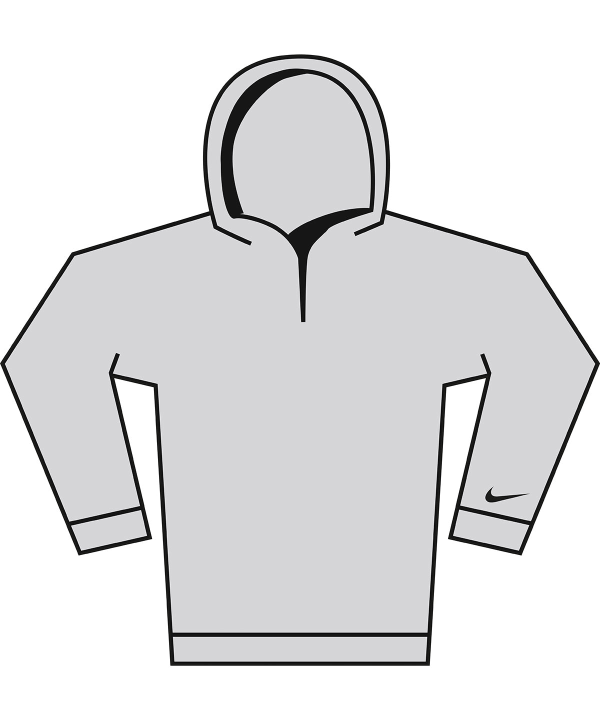 Hettupeysa Nike NK431 – Wolf Grey/Black – 2XL
