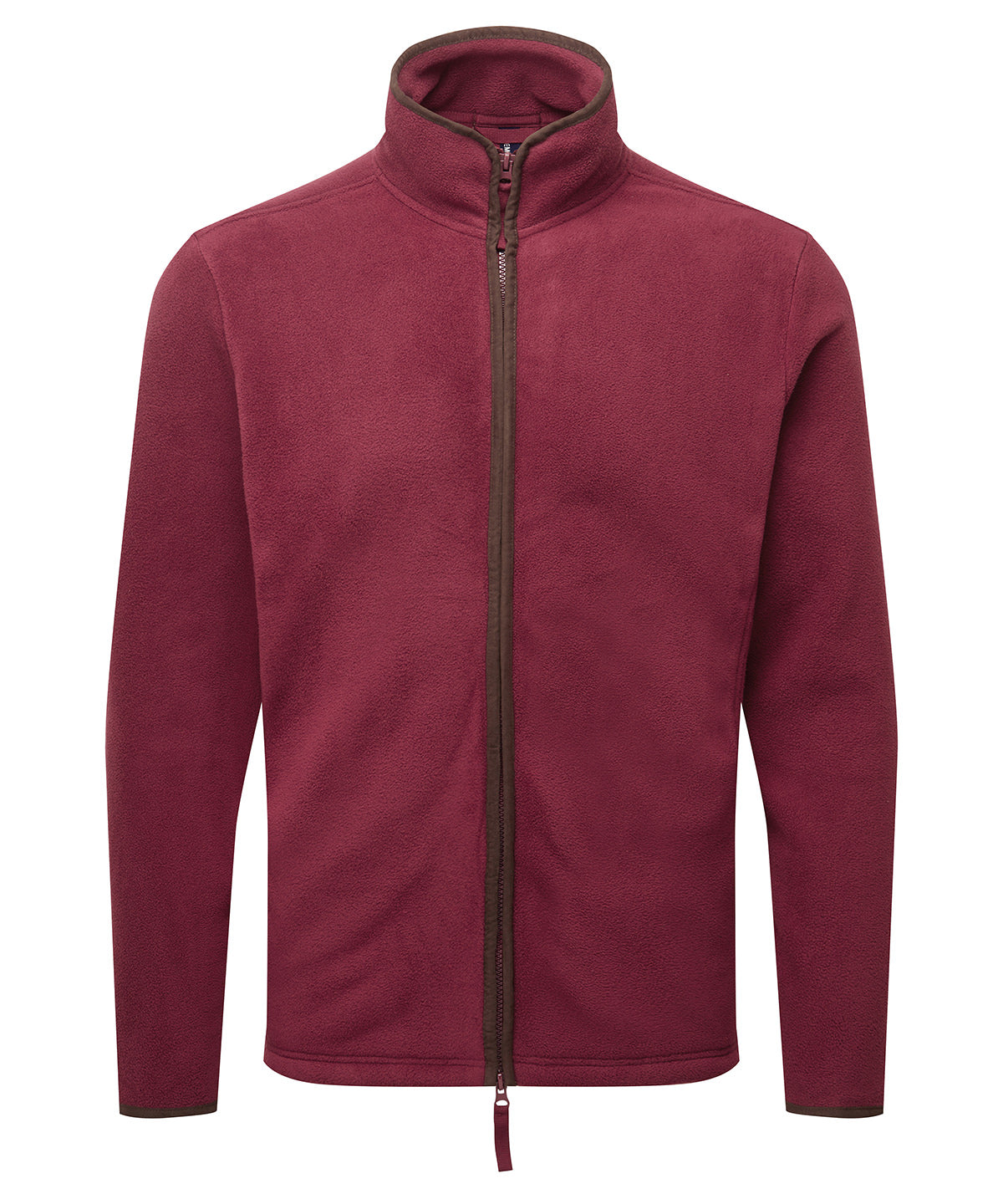 Flíspeysa Premier PR823 – Burgundy/Brown – 3XL