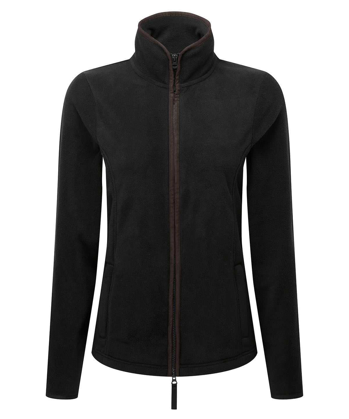 Flíspeysa Premier PR824 – Black/Brown – 3XL