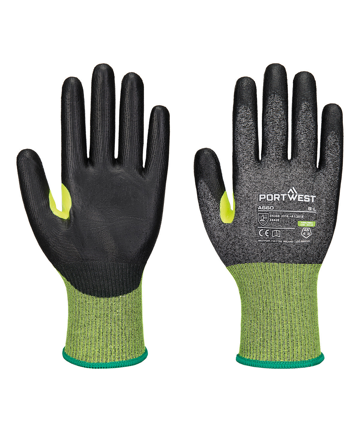 Hanskar Portwest PW558 – Svartur – 2XL