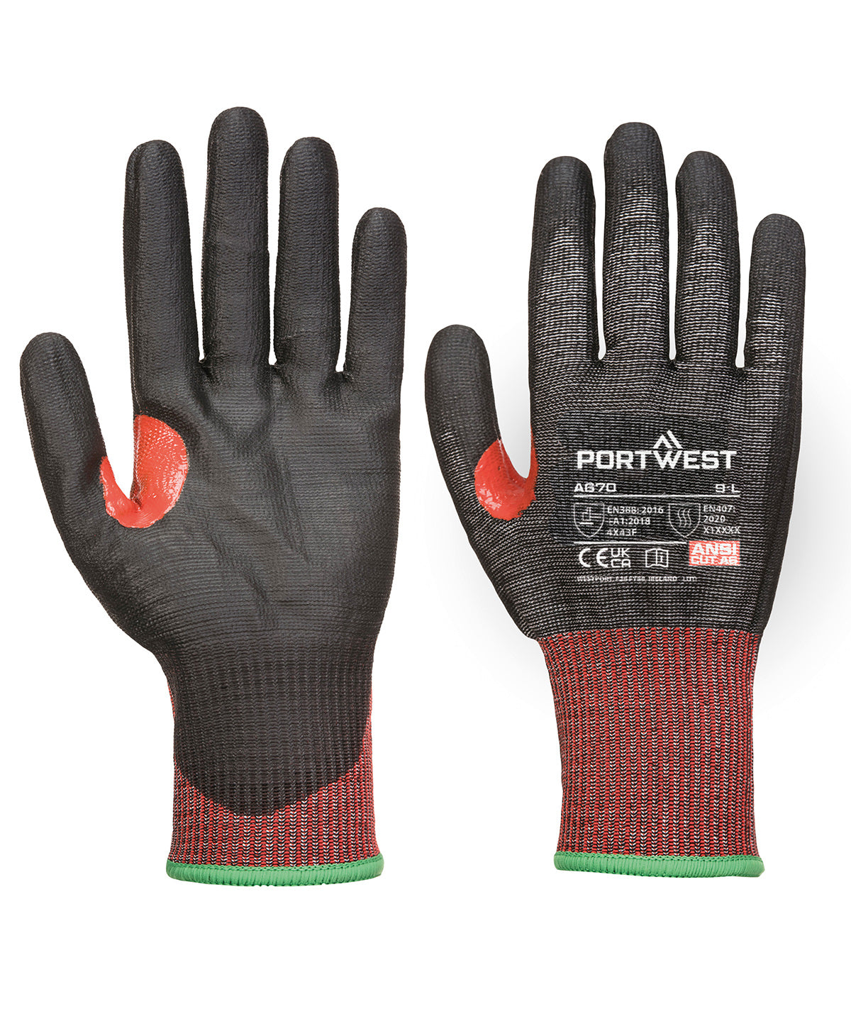Hanskar Portwest PW559 – Svartur – 2XL