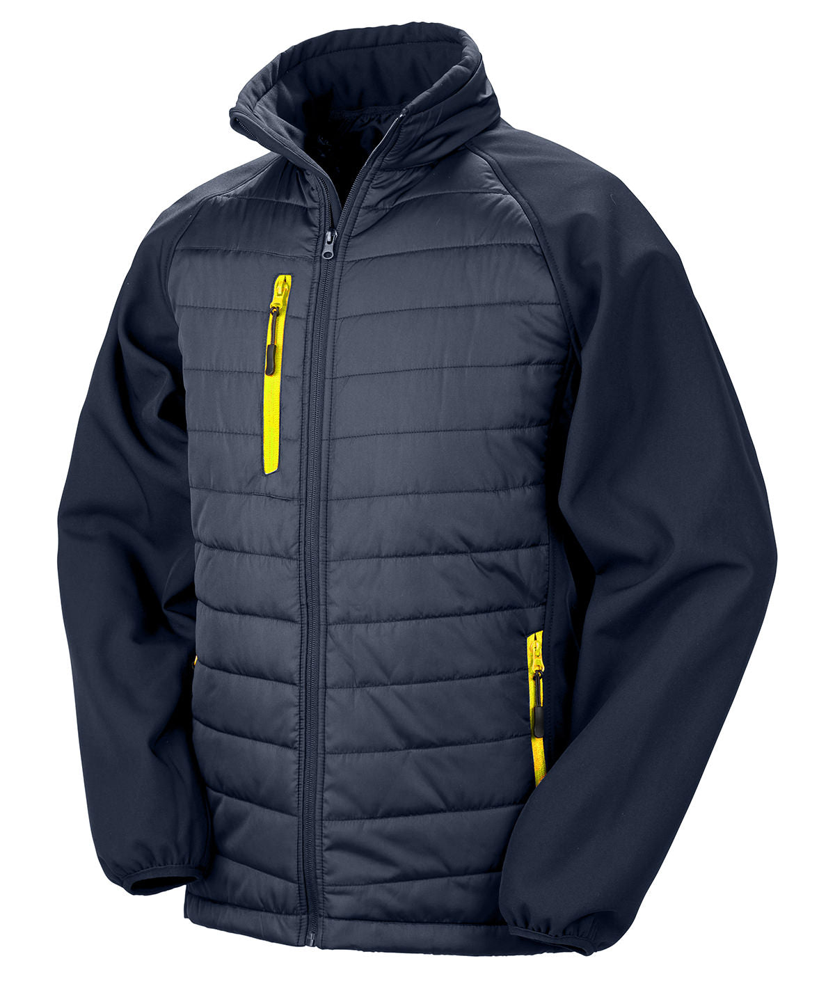 Softshell-jakki Result Recycled R237X – Navy/Yellow – 4XL