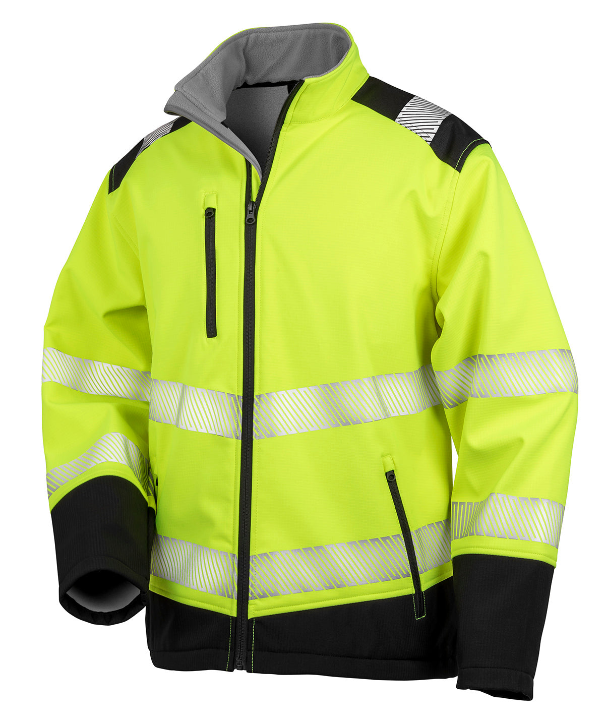 Softshell-jakki Result Safeguard R476X – Fluorescent Yellow/Black – 4XL