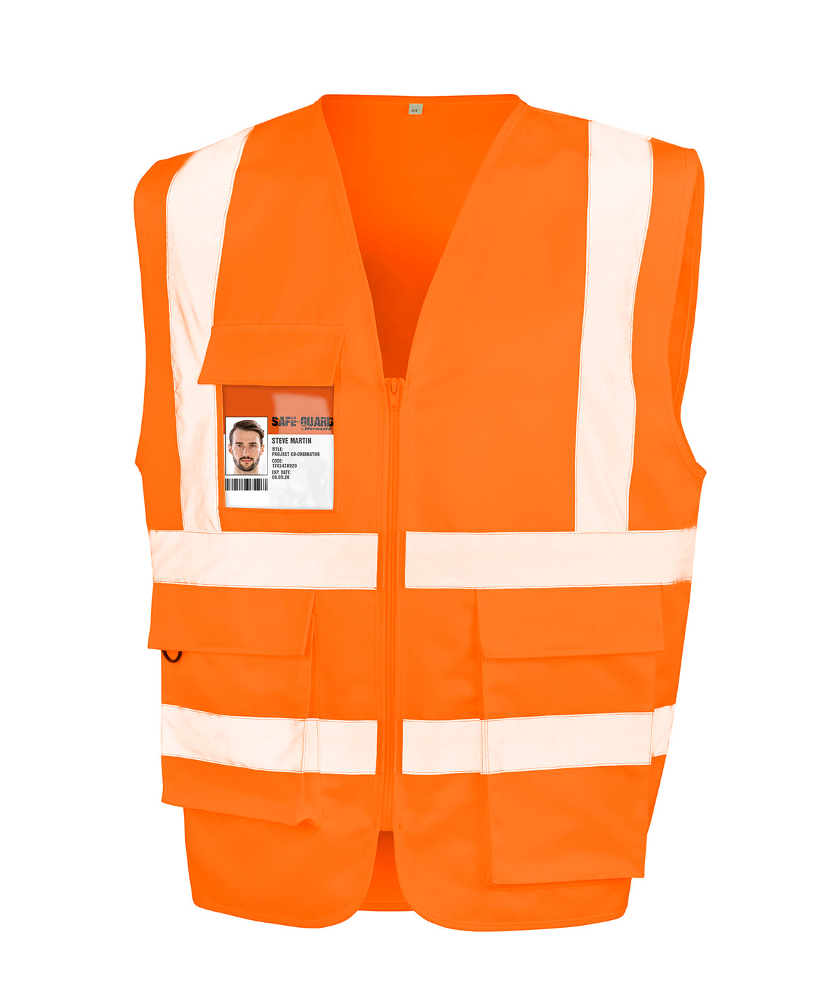 Öryggisvesti Result Safeguard R477X – Fluorescent Orange – 3XL