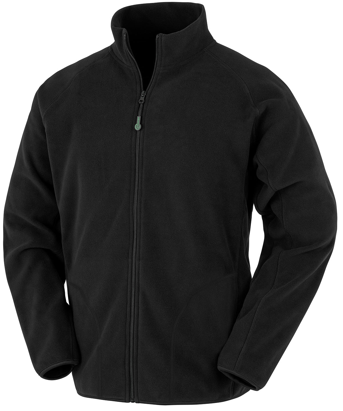 Flíspeysa Result Recycled R907X – Svartur – 4XL