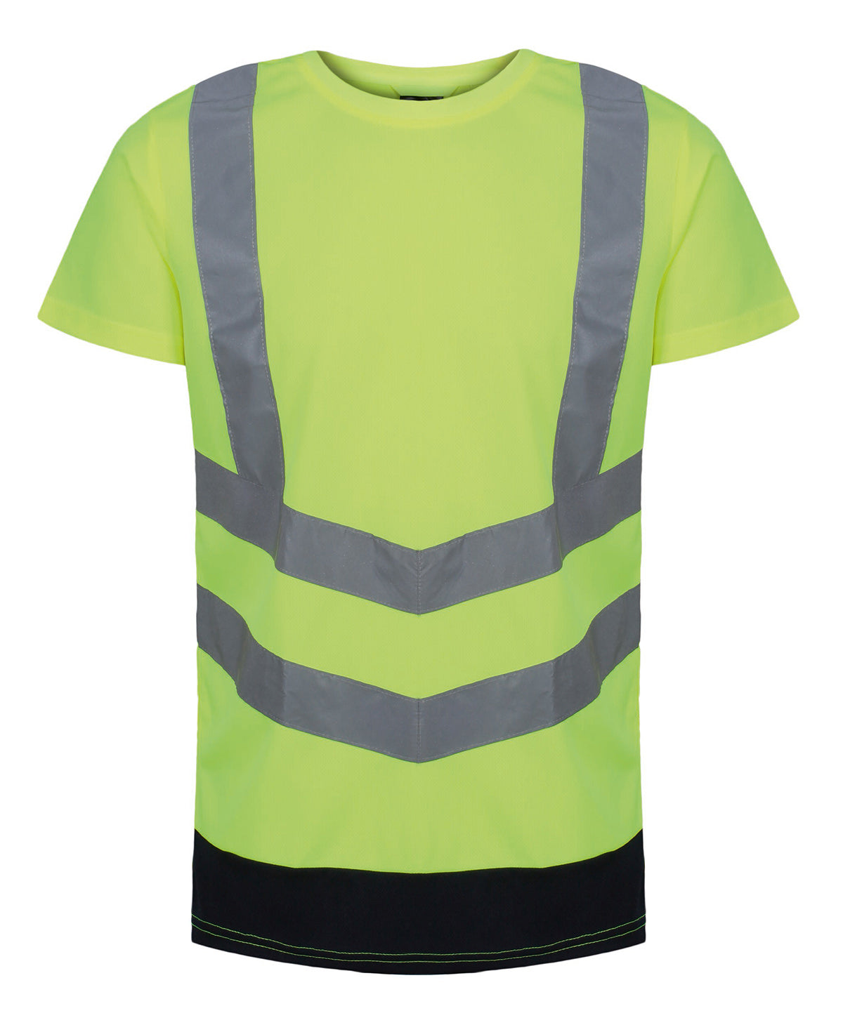 Stuttermabolur Regatta High Visibility RG463 – Yellow/Navy – 3XL