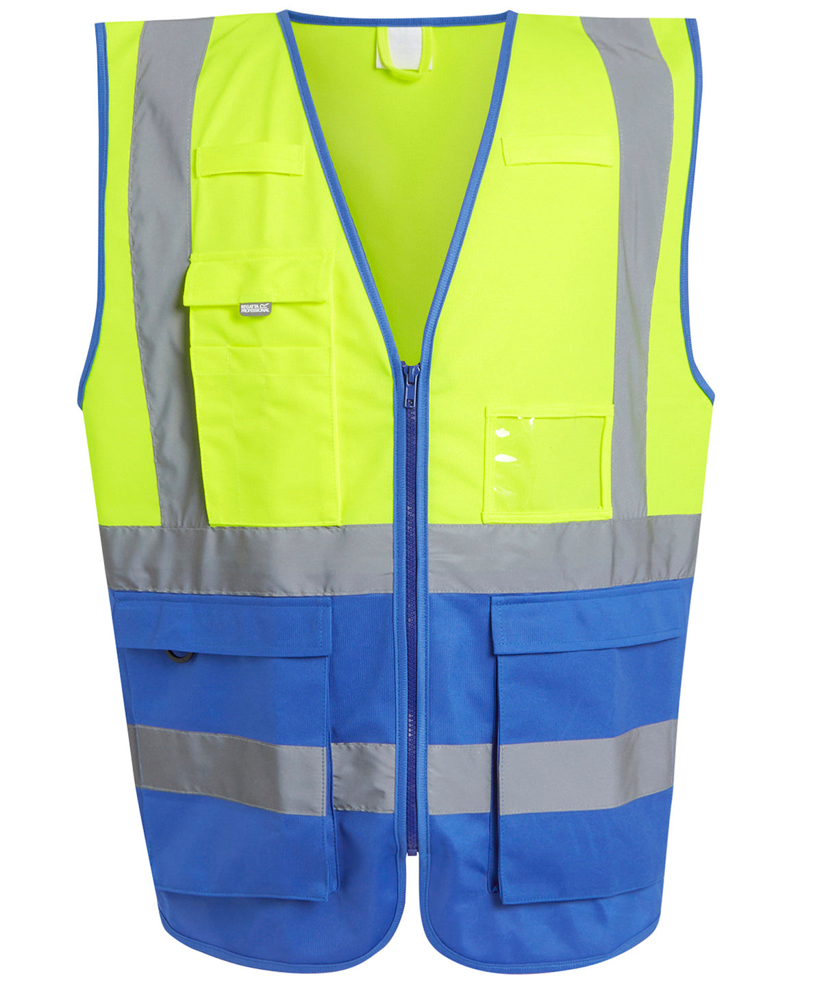 Öryggisvesti Regatta High Visibility RG469 – Yellow/Royal Blue – 3XL