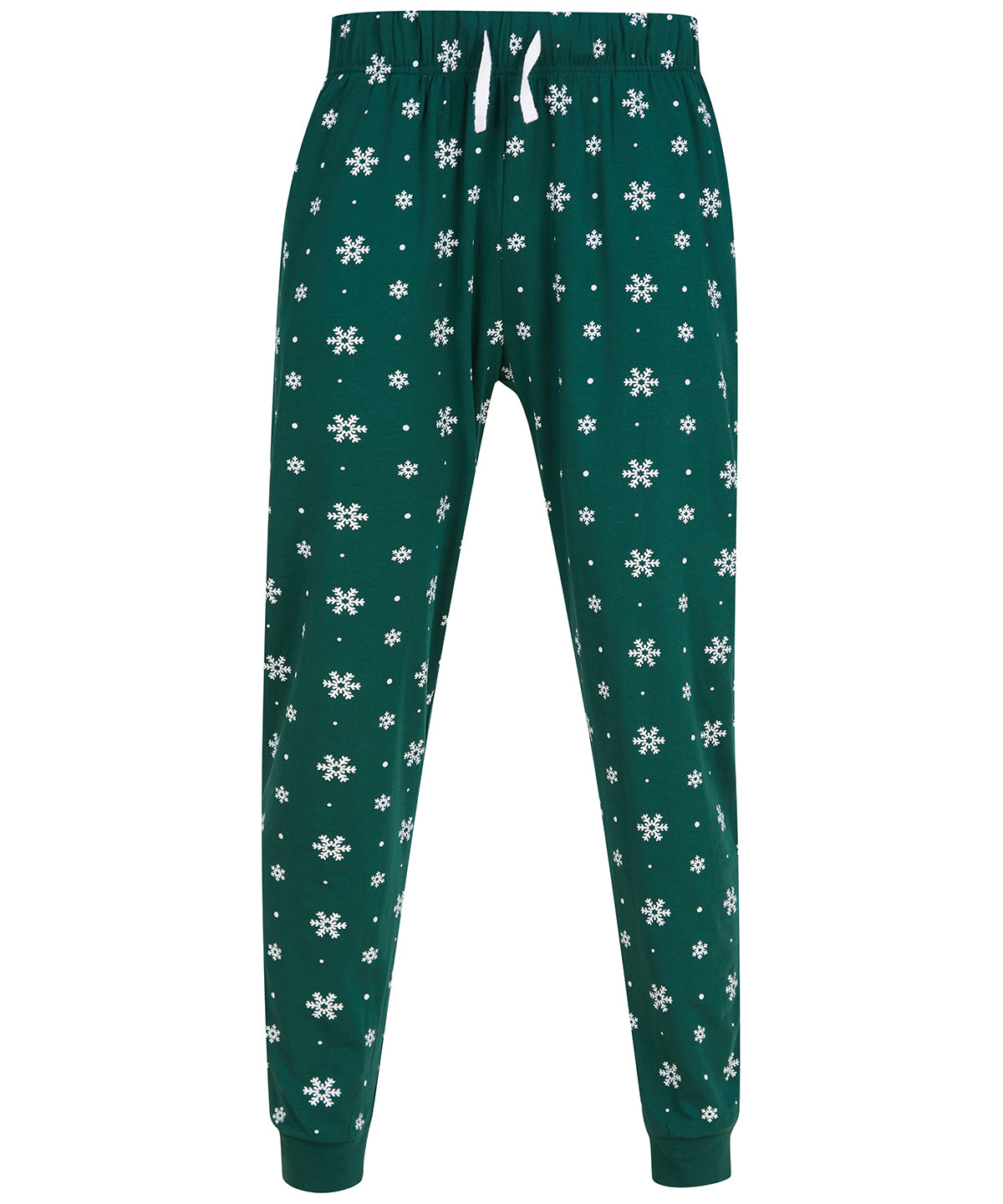 Þægindabuxur SF SFM86 – Bottle/White Snowflakes – 2XL
