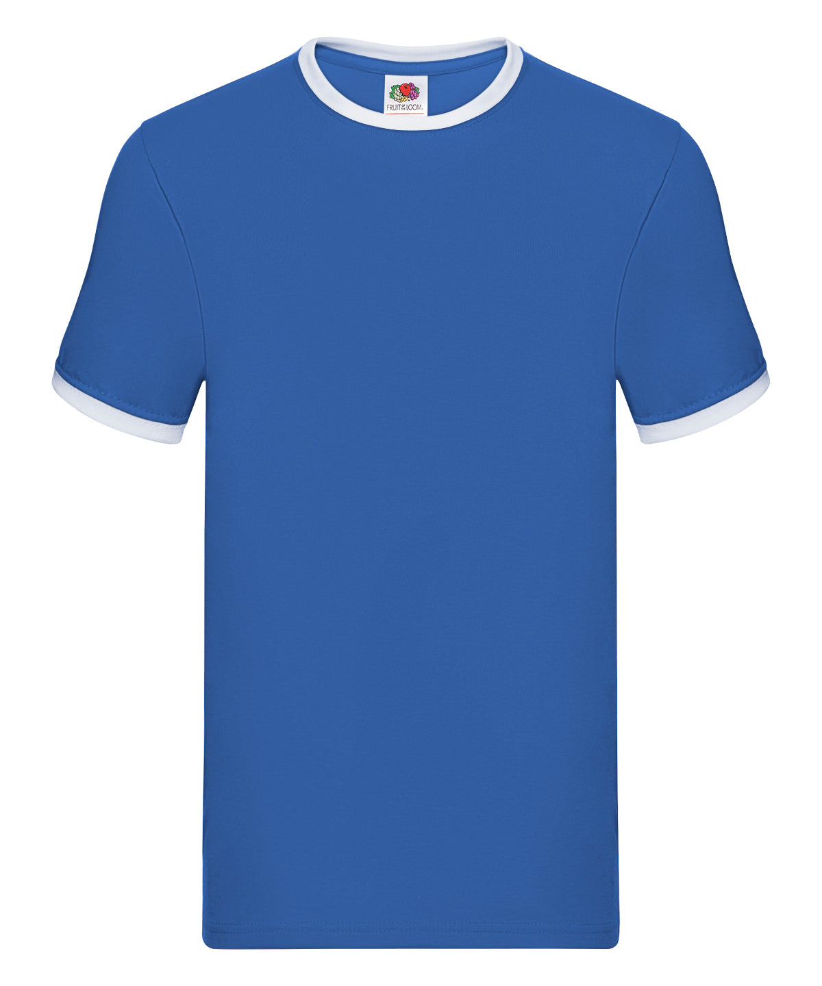 Stuttermabolur Fruit of the Loom SS168 – Royal/White – 3XL