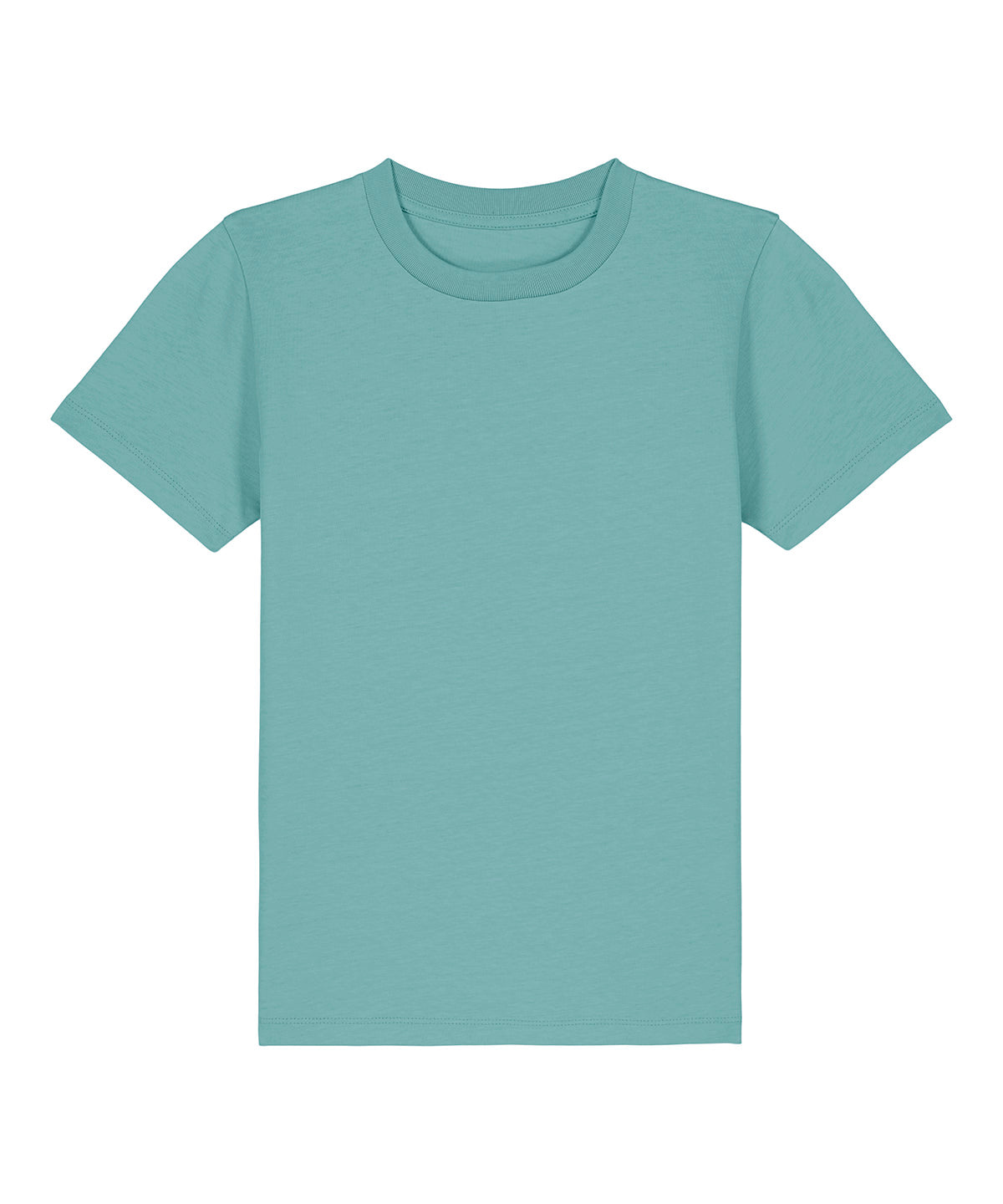 Stuttermabolur Stanley/Stella SX702 – Teal Monstera – 12/13 Years
