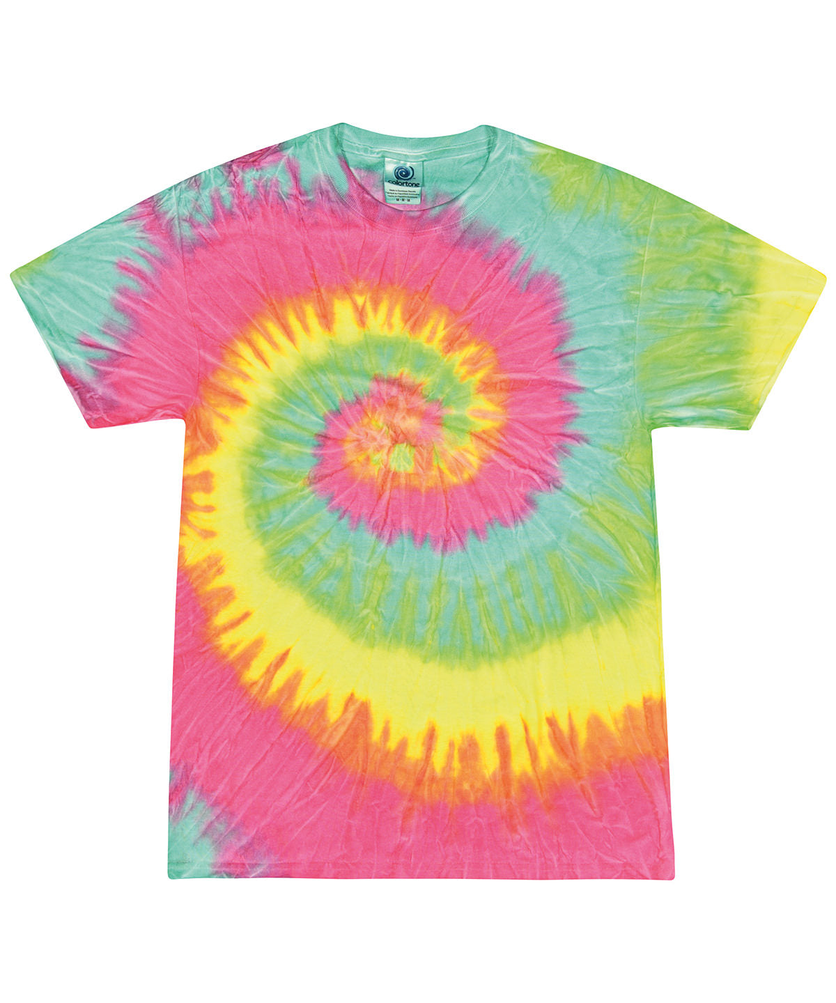 Stuttermabolur Colortone TD02M – Minty Rainbow – 2XL