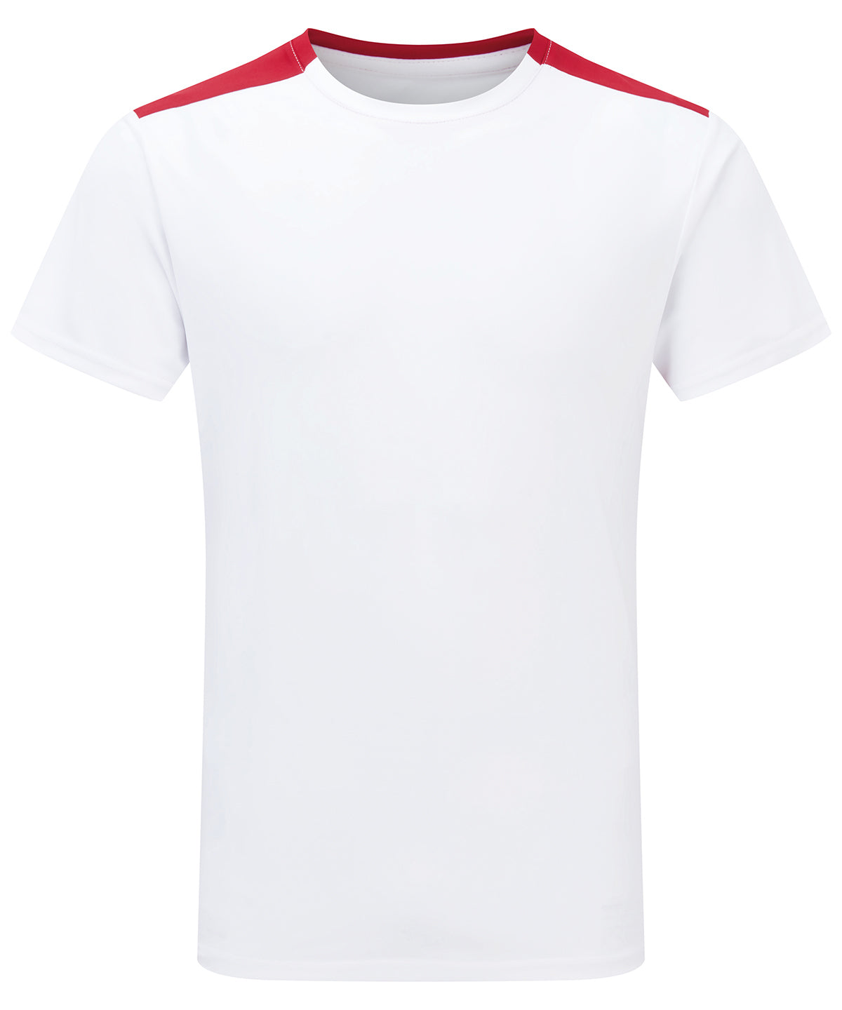 Stuttermabolur TriDri TR009 – White/Fire Red – 3XL