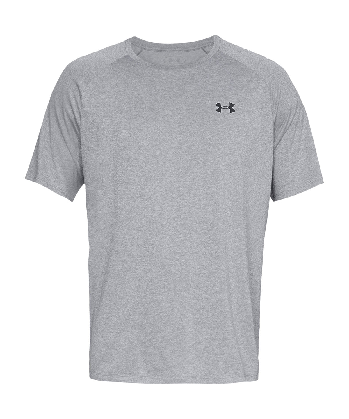 Stuttermabolur Under Armour UA005 – Steel Light Heather/Black – 3XL