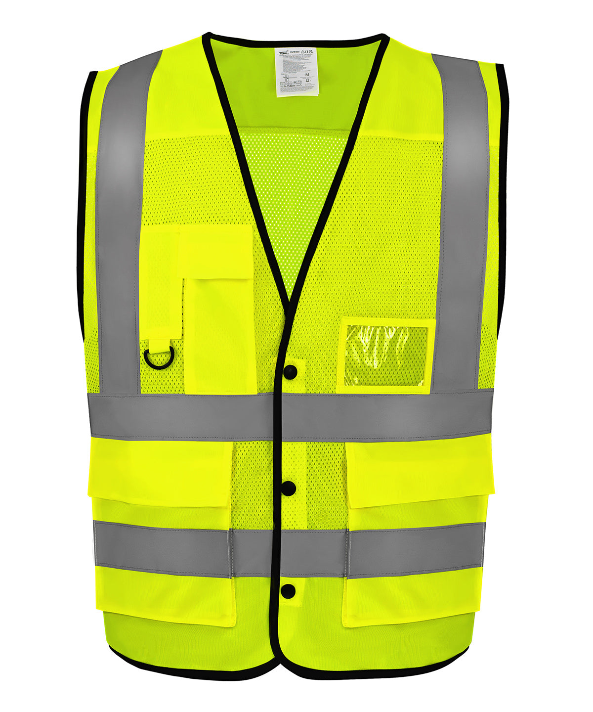 Öryggisvesti Yoko YK057 – Hi-vis Yellow – 6XL
