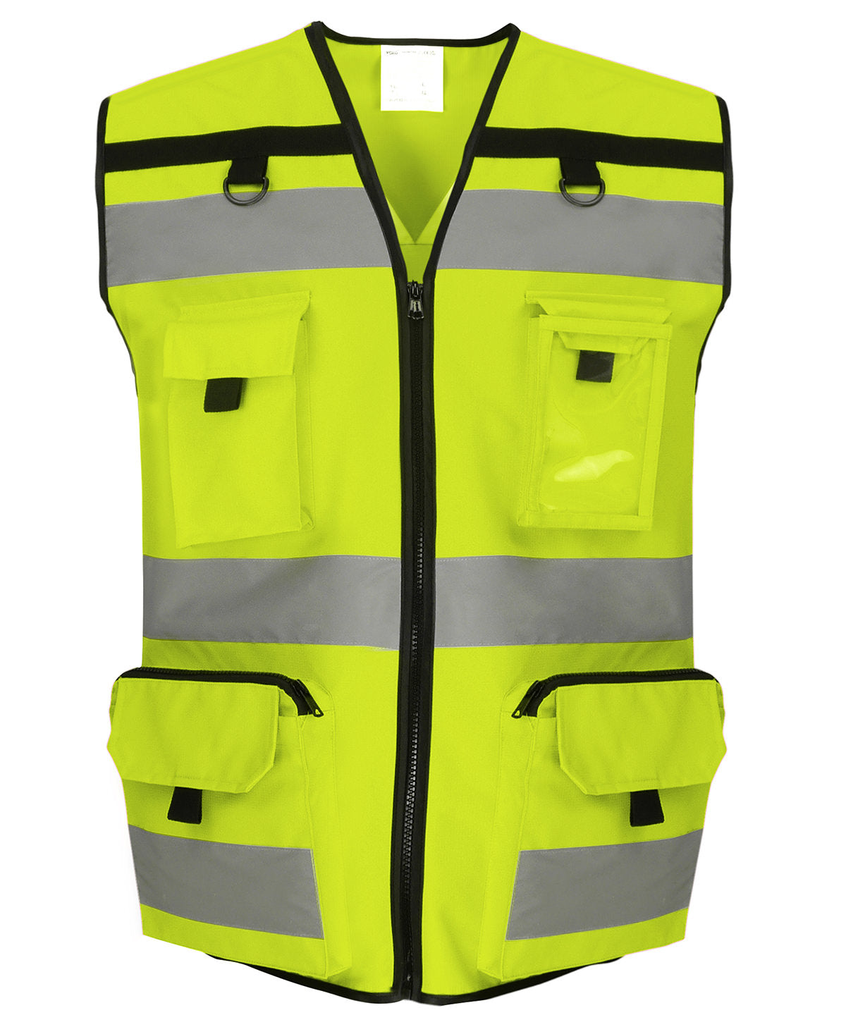 Öryggisvesti Yoko YK108 – Hi-vis Yellow – 3XL