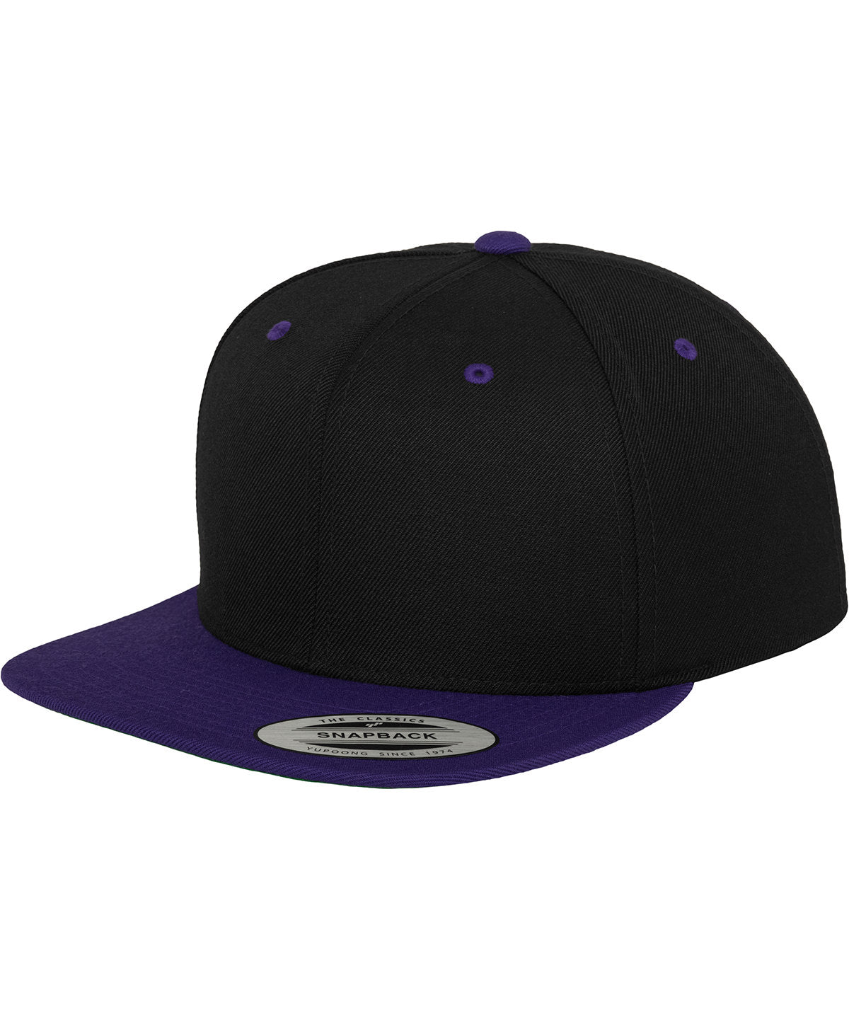 Derhúfa Flexfit by Yupoong YP002 – Black/Purple – One size