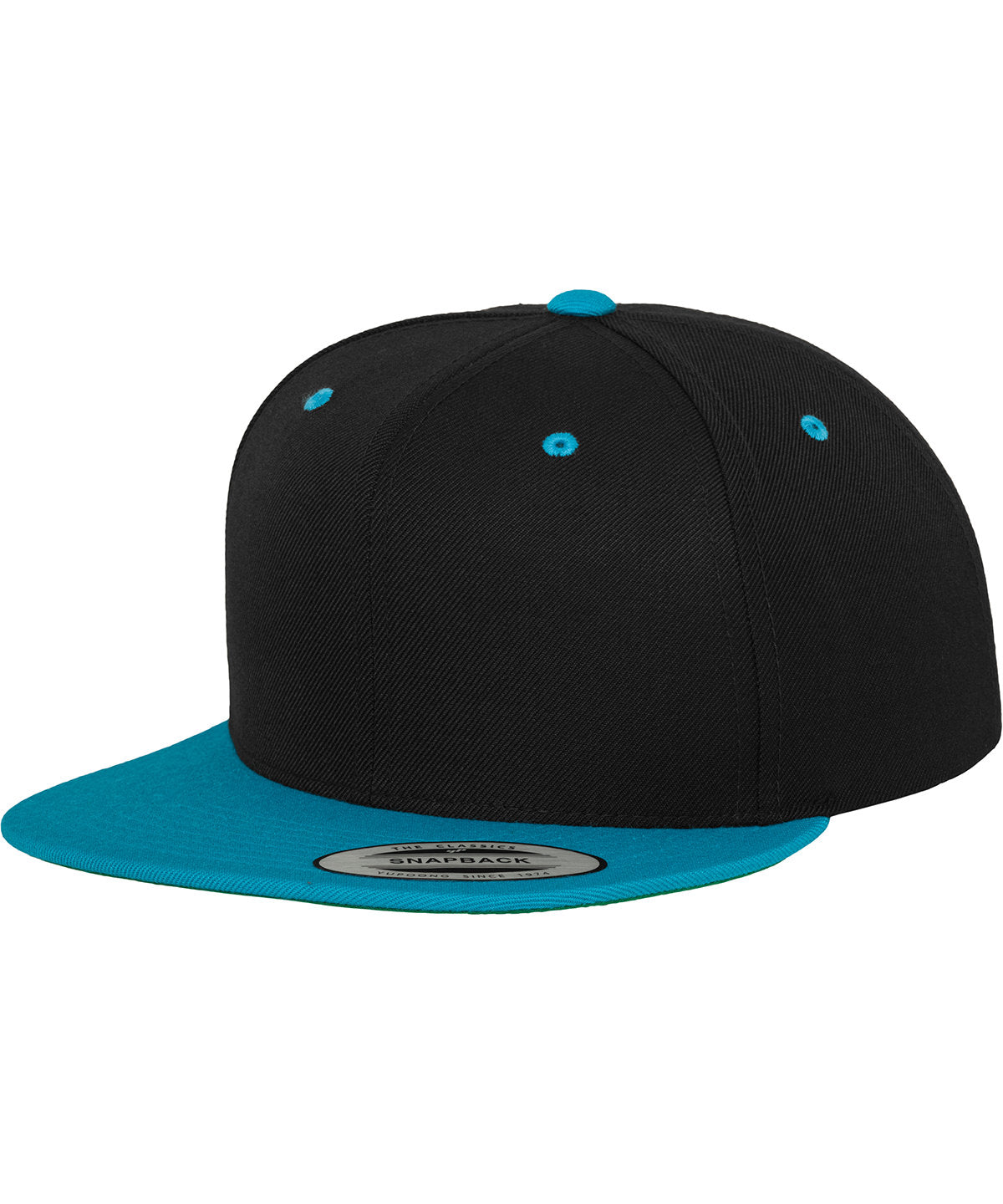 Derhúfa Flexfit by Yupoong YP002 – Black/Teal – One size