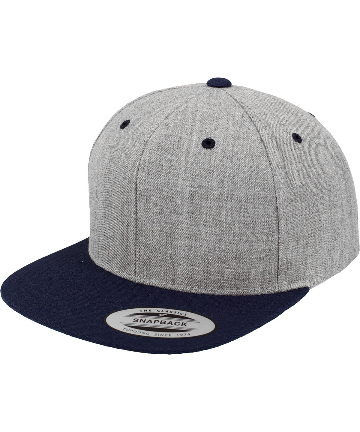 Derhúfa Flexfit by Yupoong YP002 – Heather/Navy – One size