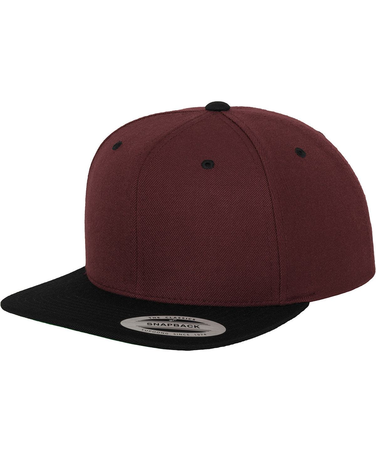 Derhúfa Flexfit by Yupoong YP002 – Maroon/Black – One size