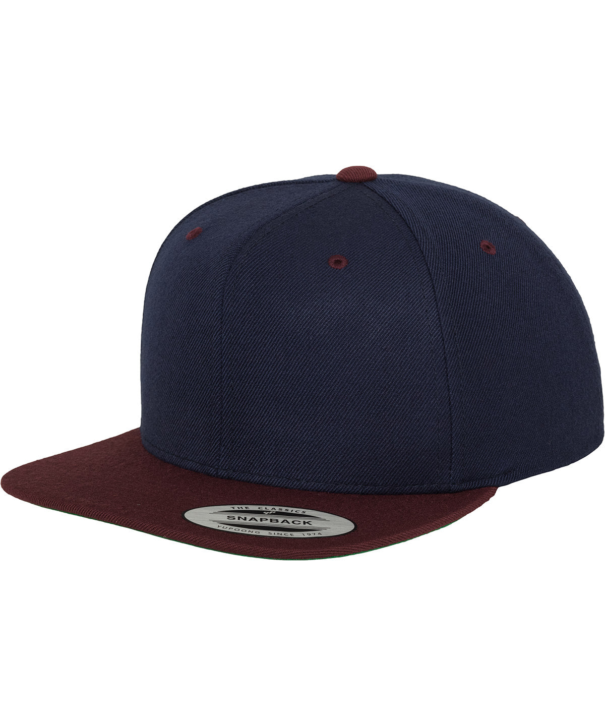 Derhúfa Flexfit by Yupoong YP002 – Navy/Maroon – One size