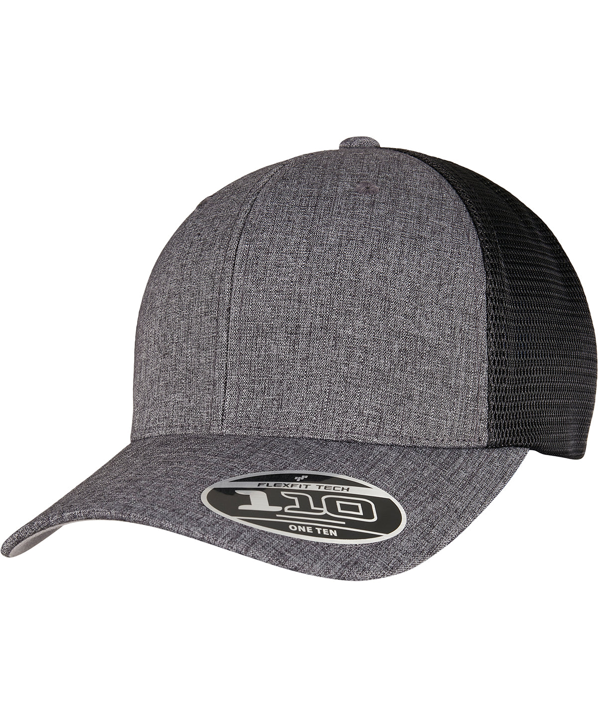 Derhúfa Flexfit by Yupoong YP152 – Melange Charcoal/Black – One size