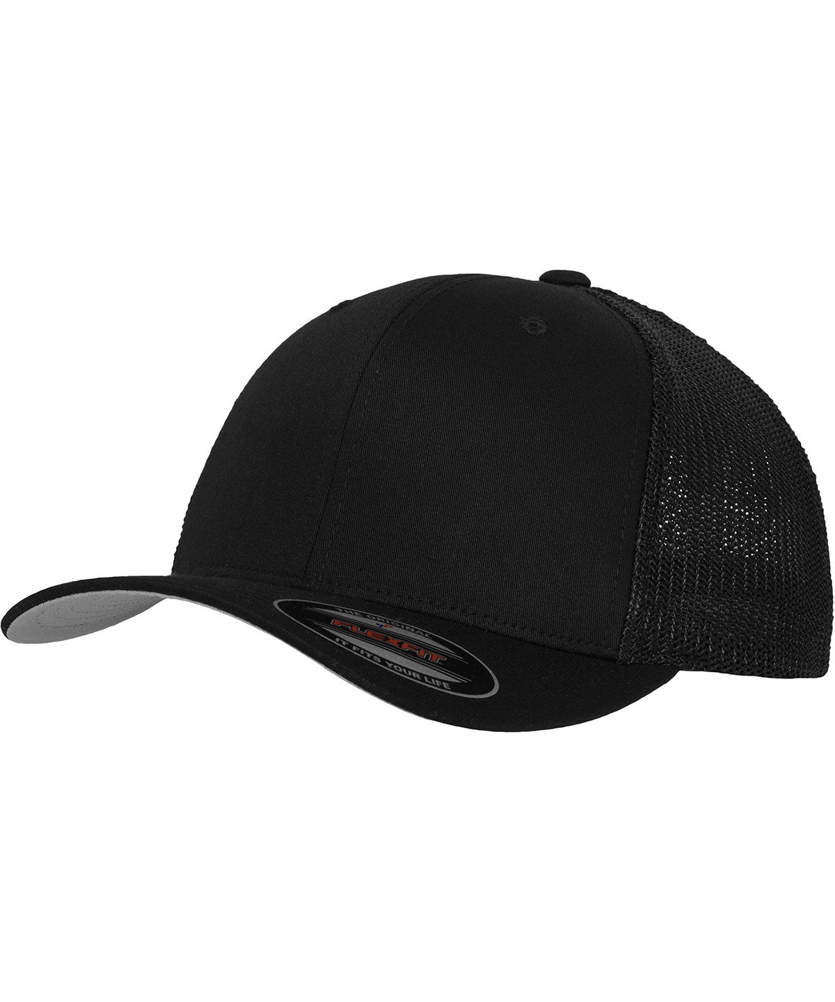Derhúfa Flexfit by Yupoong YP179 – Svartur – L/XL